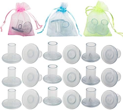 CBTONE 15 Pares de Protectores para Tacones Altos, Tapones Transparentes para Césped, Cubiertas para Reparación de Tacones - Ideal para Bodas y - imagen 1