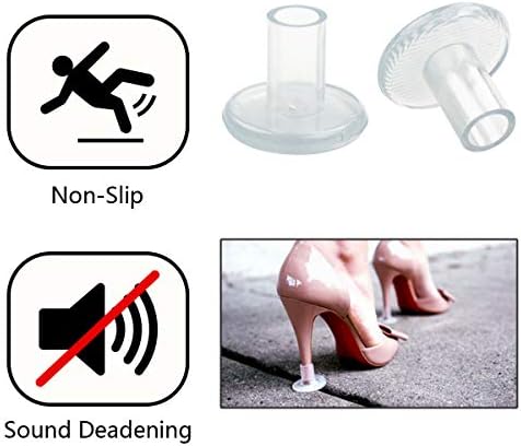 CBTONE 15 Pares de Protectores para Tacones Altos, Tapones Transparentes para Césped, Cubiertas para Reparación de Tacones - Ideal para Bodas y - imagen 5