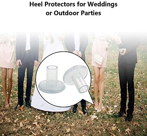 CBTONE 15 Pares de Protectores para Tacones Altos, Tapones Transparentes para Césped, Cubiertas para Reparación de Tacones - Ideal para Bodas y - imagen 6