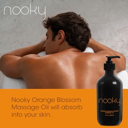 Aceite de Masaje Nooky Flor de Naranjo con Jojoba y Aceites Esenciales, 16 Onzas - imagen 4