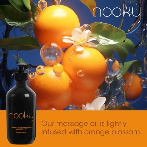Aceite de Masaje Nooky Flor de Naranjo con Jojoba y Aceites Esenciales, 16 Onzas - imagen 5