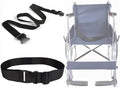 Cinturón de Seguridad para Silla de Ruedas GFertre, Ajustable de 31-86 y 2 de Ancho - Negro Antideslizante y Anticaída, Extra Largo para Personas - imagen 1
