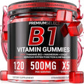 Gomitas de Vitamina B1 Premium Select Nutrition – Suplemento de Tiamina Sin Azúcar con CoQ10 y Magnesio – 120 Gomitas para Adultos, Suministro para 2 - imagen 1