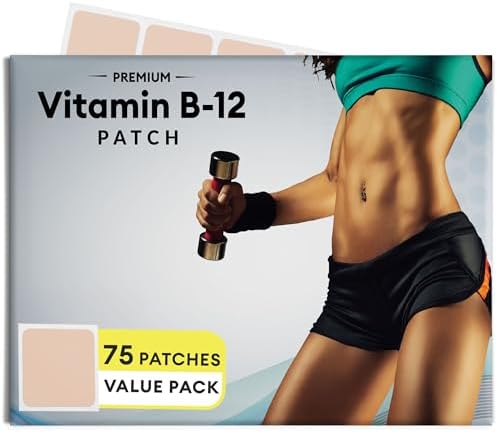 Parches de B12 VitaPatch para Energía Plus – Paquete de 75 Parches – B12 con Metilcobalamina y Guaraná - imagen 1