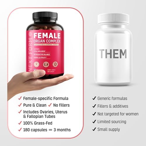 Suplemento de Órganos de Res Next Form para Mujeres 6 en 1 - Equilibrio Hormonal y Energía - 100% Alimentado con Pasto - 180 Cápsulas - imagen 6