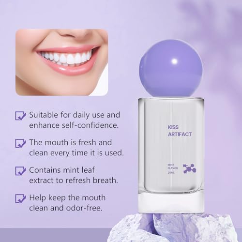 Spray Oral Probiotico 2 Piezas para Frescura Duradera, Spray Bucal Sin Alcohol de 20ml para Cuidado del Aliento, Tamaño Viaje - imagen 3