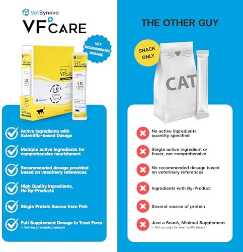 Suplemento en Pasta VFcare L-Lisina para Gatos 250mg Sabor Atún con Salmón, Apoya Inmunidad, Recuperación del Estrés y Digestión, 30 Sobres - imagen 7