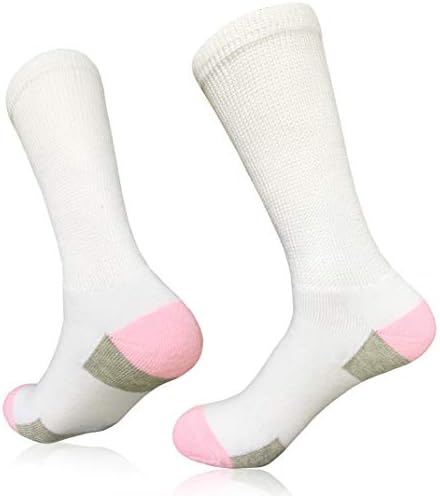 Calcetas Médicas para Mujeres SYOLLAVE - Calcetas Diabéticas Anchas y Sueltas, para Edema y Uso Casual, con Ajuste Cómodo y Estilo Crew - imagen 4