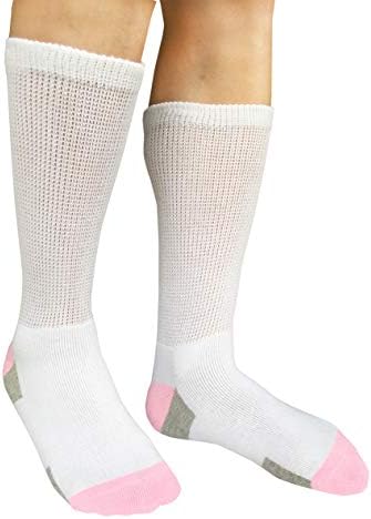 Calcetas Médicas para Mujeres SYOLLAVE - Calcetas Diabéticas Anchas y Sueltas, para Edema y Uso Casual, con Ajuste Cómodo y Estilo Crew - imagen 6