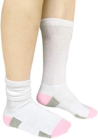 Calcetas Médicas para Mujeres SYOLLAVE - Calcetas Diabéticas Anchas y Sueltas, para Edema y Uso Casual, con Ajuste Cómodo y Estilo Crew - imagen 7