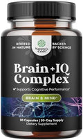 Suplemento Nootrópico para la Memoria - Pastillas para Potenciar el Cerebro y Aumentar Energía Natural - B12, Bacopa Monnieri, Rhodiola, DMAE, Ginkgo - imagen 1