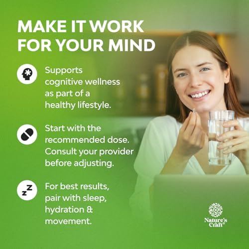 Suplemento Nootrópico para la Memoria - Pastillas para Potenciar el Cerebro y Aumentar Energía Natural - B12, Bacopa Monnieri, Rhodiola, DMAE, Ginkgo - imagen 4