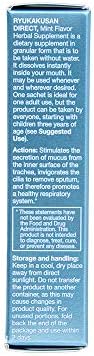 Suplemento Herbal Directo Ryukakusan de Menta (16 sobres) (1 caja) (Solstice) - imagen 3