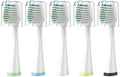 Cabezas de cepillo de repuesto para cepillo de dientes eléctrico Sonic Smile Bright Platinum, cerdas suaves, paquete de 5, con cubiertas - imagen 1