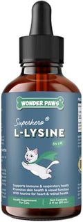 Suplemento Premium de L-Lisina para Gatos – Apoyo Inmunológico, Estornudos, Nariz Moquienta, Ojos Llorosos y Salud Nasal – 60ML de Lisina para - imagen 1