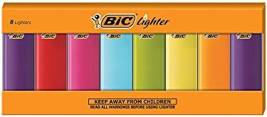 Encendedores Electrónicos BIC Clásicos, Colores Variados, Paquete de 8 Encendedores - imagen 1