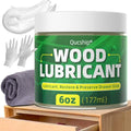 Lubricante y Cera de Madera Qucship 6oz - Para Bisagras y Cajones, Restaura y Mantiene Deslizamientos de Madera, Cera en Pasta para Madera - imagen 1