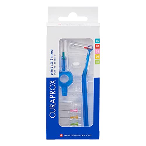 Set de Cepillos Interdentales Curaprox CPS Start – Paquete Mixto con 5 Tamaños de Cepillos y 2 Sujetadores | Limpieza Interdental Completa | Hecho en - imagen 1