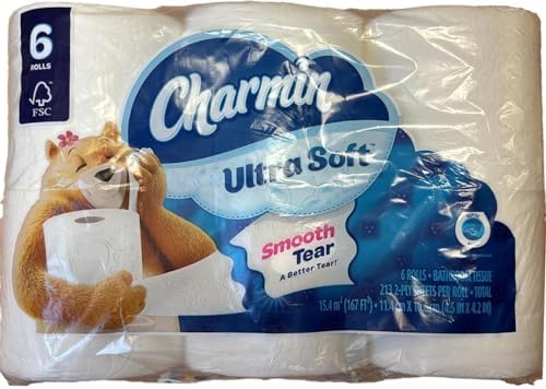 Papel Higiénico Charmin Ultra Suave con Corte Suave - 6 Rollos de 213 Hojas Cada Uno - imagen 1