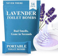 Bolas de Espuma para Inodoro Never There - 14 Piezas, Discretas y Portátiles, Aroma a Lavanda | Refrescante para Baño en Movimiento que Elimina - imagen 1