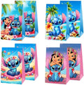 BNFUO 12 piezas de bolsas de regalo y de fiesta de Stitch para cumpleaños, suministros y decoraciones de fiesta de cumpleaños - imagen 1