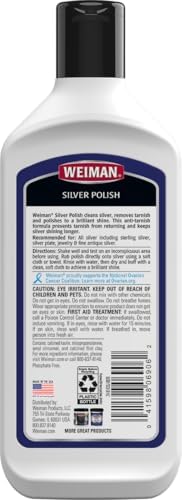 Limpiador de Crema Weiman para Plata 3 en 1, Tecnología Antioxidante, Limpia, Pule, Brilla y Restaura, Elimina y Previene el Deslustre, 8 Oz (Paquete - imagen 7