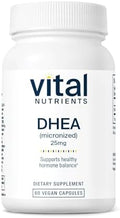 Vital Nutrients DHEA 25mg - Suplemento Vegano de DHEA Micronizado para Hombres y Mujeres - Apoya el Equilibrio Hormonal y el Metabolismo Saludable - - imagen 1
