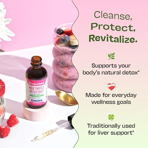 Gotas de Cardo Mariano con 80% de Flavonoides de Silimarina – Veganas, No Transgénicas, de Rápida Absorción – Suplemento para Hígado, Inmunidad y - imagen 4