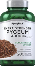 Suplemento de Pygeum Piping Rock | 200 Cápsulas | Extra Fuerte | Para Hombres y Mujeres | Extracto de Corteza de Pygeum Africanum | Sin OGM, Sin - imagen 1