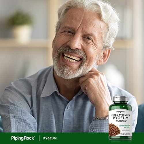 Suplemento de Pygeum Piping Rock | 200 Cápsulas | Extra Fuerte | Para Hombres y Mujeres | Extracto de Corteza de Pygeum Africanum | Sin OGM, Sin - imagen 5