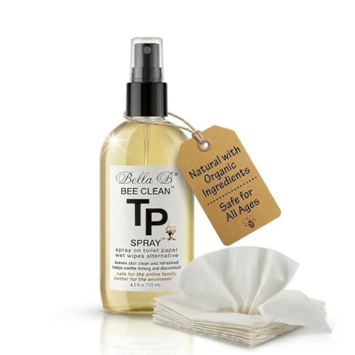 Spray para inodoro Bella B Bee Clean | Alternativa a toallitas húmedas | Ingredientes naturales y orgánicos | Humectante con hamamelis | Seguro para - imagen 1