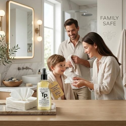Spray para inodoro Bella B Bee Clean | Alternativa a toallitas húmedas | Ingredientes naturales y orgánicos | Humectante con hamamelis | Seguro para - imagen 3