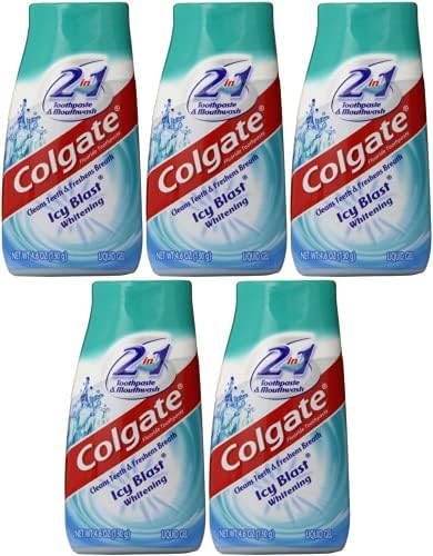 Pasta Dental Colgate 2 en 1 Blanqueadora Icy Blast Paquete de 5 unidades - imagen 1