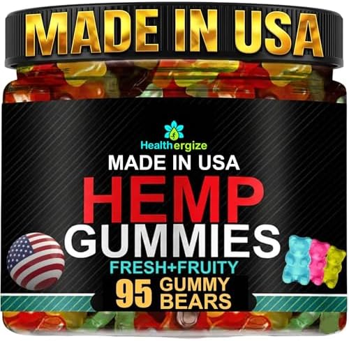 Gomitas de Cáñamo para Dormir, Dulces para la Paz y Relajación - Ositos de Goma Infundidos con Aceite de Semilla de Cáñamo - Omega Natural - Hecho en - imagen 1