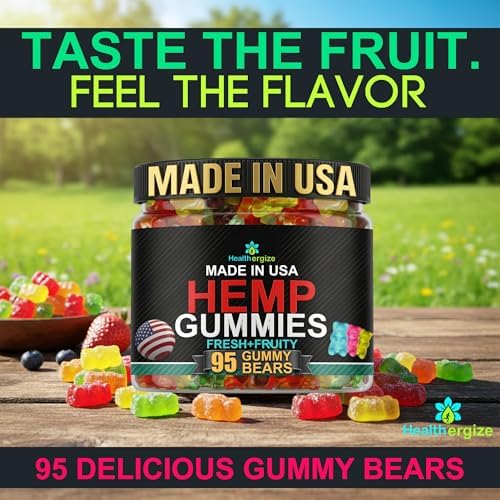 Gomitas de Cáñamo para Dormir, Dulces para la Paz y Relajación - Ositos de Goma Infundidos con Aceite de Semilla de Cáñamo - Omega Natural - Hecho en - imagen 2