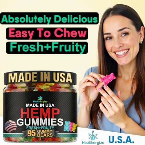 Gomitas de Cáñamo para Dormir, Dulces para la Paz y Relajación - Ositos de Goma Infundidos con Aceite de Semilla de Cáñamo - Omega Natural - Hecho en - imagen 4