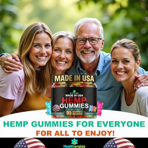 Gomitas de Cáñamo para Dormir, Dulces para la Paz y Relajación - Ositos de Goma Infundidos con Aceite de Semilla de Cáñamo - Omega Natural - Hecho en - imagen 5