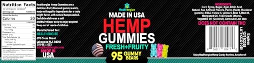 Gomitas de Cáñamo para Dormir, Dulces para la Paz y Relajación - Ositos de Goma Infundidos con Aceite de Semilla de Cáñamo - Omega Natural - Hecho en - imagen 8