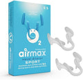 Dilatadores Nasales Deportivos Unisex Airmax - Paquete de Dos - Ayuda para Respirar Cómoda y Segura - Mejora el Flujo de Aire - Transparente - Pequeño - imagen 1