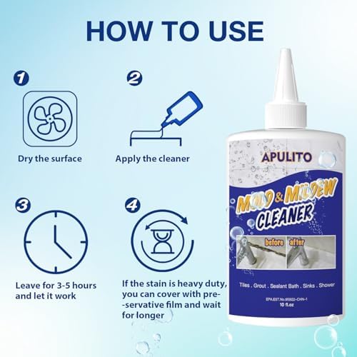 Gel APULITO para el hogar, efectivo para limpiar azulejos de baño, lechadas y fregaderos - imagen 5