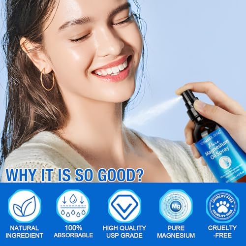 Spray de Magnesio Puro, Aceite de Magnesio Natural en Botella de Vidrio, Fácil de Absorber y Usar 120ml - imagen 4