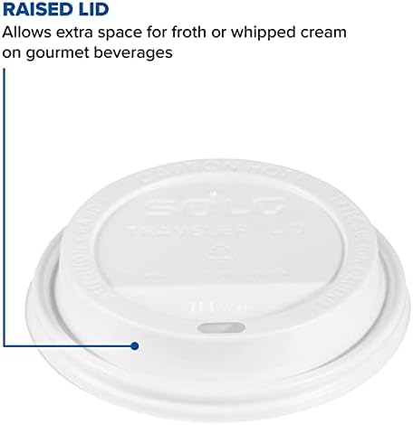 Tapa Blanca SOLO TLP316-0007 para Vaso Caliente SSP y Papel Sin Recubrimiento - 2 Paquetes de 100 (200 Tapas en Total) - imagen 4