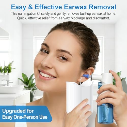 Kit de Irrigación de Oídos Julaiwy, Eliminación Manual de Cerumen, Limpieza Segura de Oídos, Sistema Efectivo de Irrigación, Kit Suave para Adultos y - imagen 2