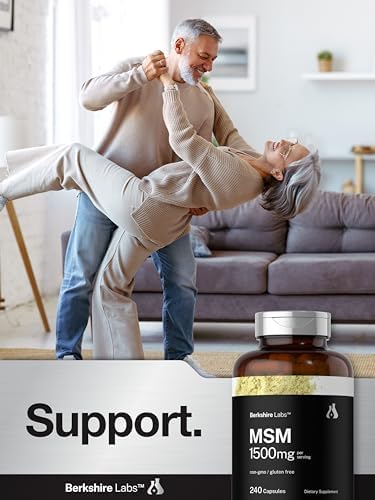 Cápsulas de MSM Horbäach 1500mg | 240 Piezas | Suplemento Sin OGM y Libre de Gluten | Berkshire Labs - imagen 7