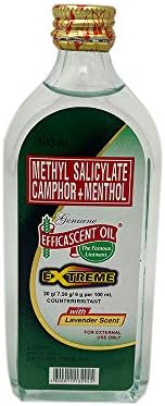 Aceite Efficascent Fuerza Extrema Methyl Salicilato, Cápsula de Mentol y Aroma a Lavanda 100ml - imagen 1