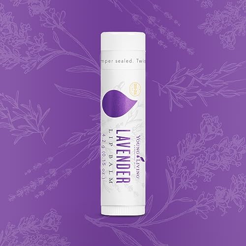 Bálsamo Labial de Lavanda Young Living - 0.15 oz - Aceites Esenciales, Suaviza Labios Secos, Hidratante y Natural, Cuidado Labial Hidratante - imagen 2