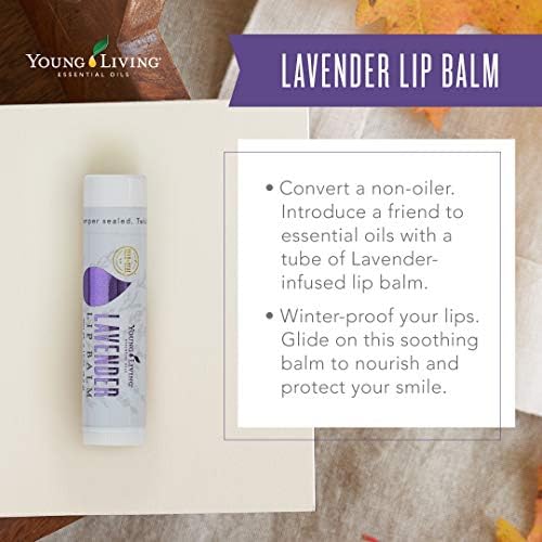 Bálsamo Labial de Lavanda Young Living - 0.15 oz - Aceites Esenciales, Suaviza Labios Secos, Hidratante y Natural, Cuidado Labial Hidratante - imagen 5