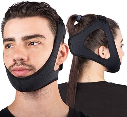 Faja Antisnoring Premium Sleep Legends para Usuarios de CPAP - Faja Ajustable para Mantener la Boca Cerrada y Reducir Ronquidos para Hombres y Mujeres - imagen 1