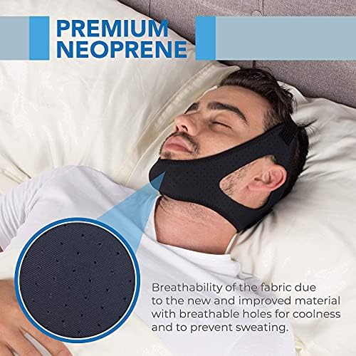 Faja Antisnoring Premium Sleep Legends para Usuarios de CPAP - Faja Ajustable para Mantener la Boca Cerrada y Reducir Ronquidos para Hombres y Mujeres - imagen 4