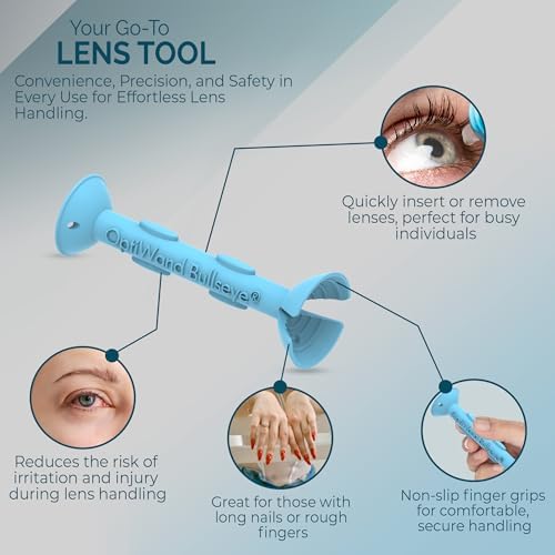 Paquete de Prueba OptiWand - Herramientas para Inserción y Remoción de Lentes de Contacto Blandos - Aplicador y Removedor de Silicona con Pinzas y - imagen 5